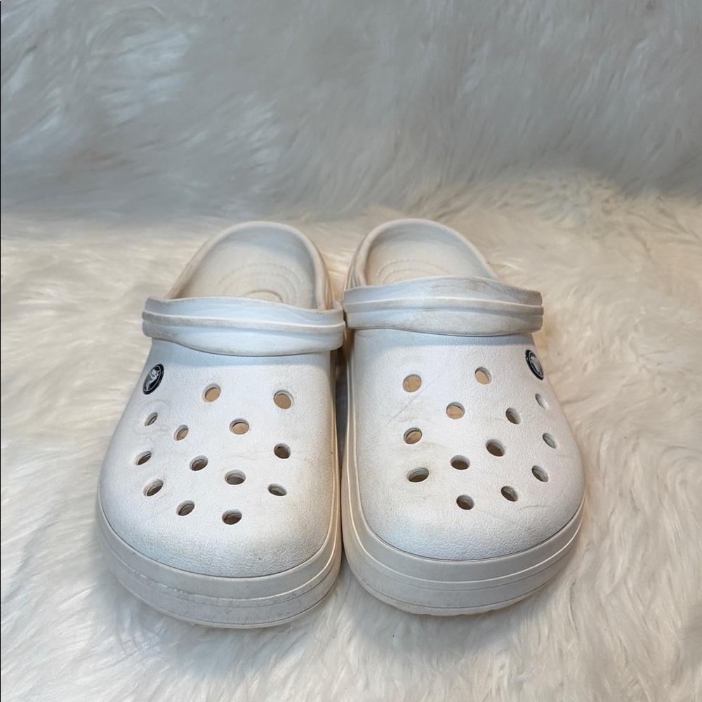 CROCS Classic White Clogs W9/ M7